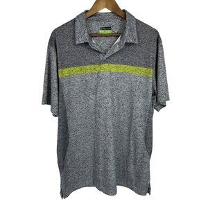 PGA TOUR Mens Gray Short Sleeve Collared Polo Shirt Size XL